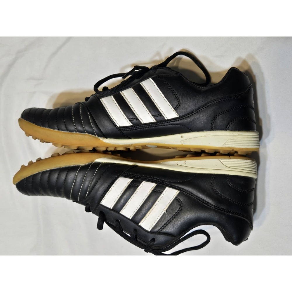 Adidas Super Sala Indoor Soccer/Futball Shoes Mens Size 10 Black/White Logo Turf